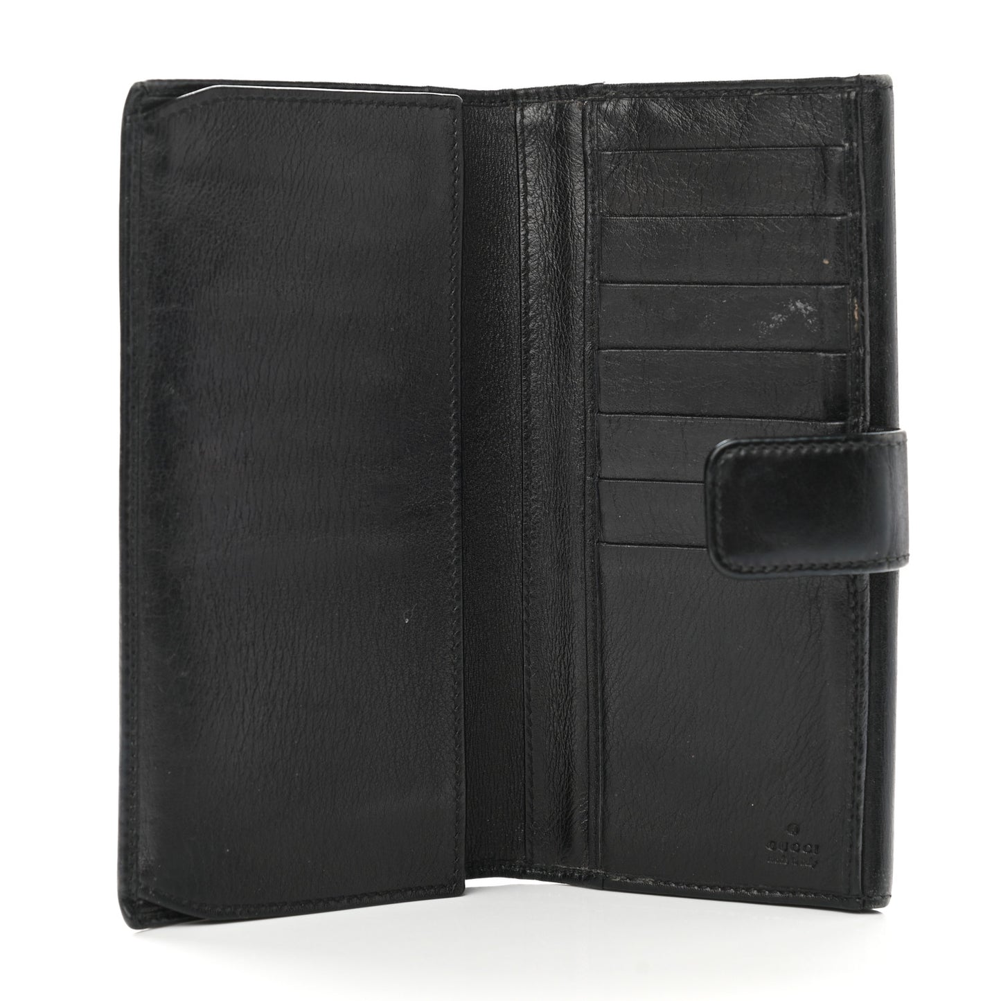 Calfskin Britt Continental Wallet Black