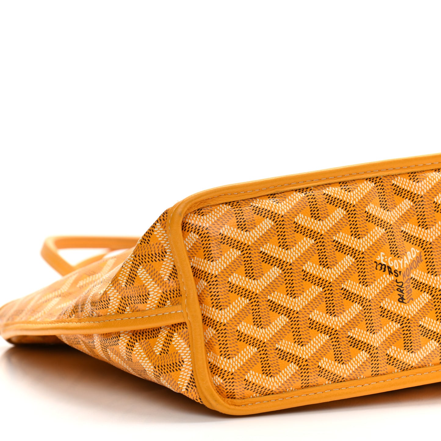 Goyardine Reversible Mini Anjou Yellow