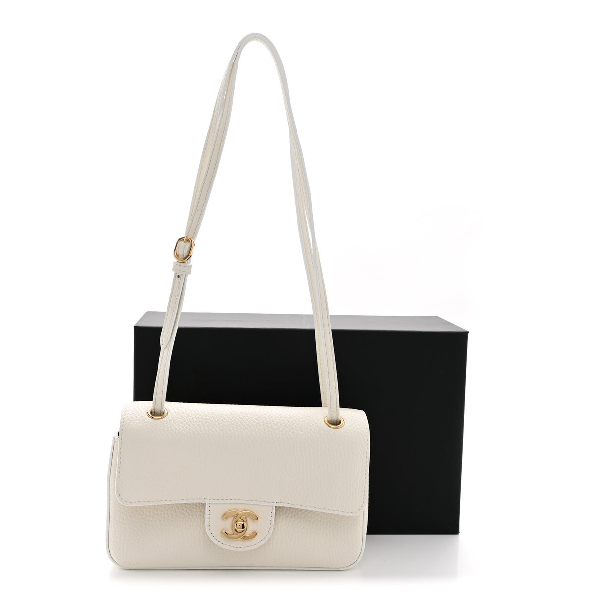Chanel Grained Calfskin Mini Souplissimo Maxi Flap White 12 of 12