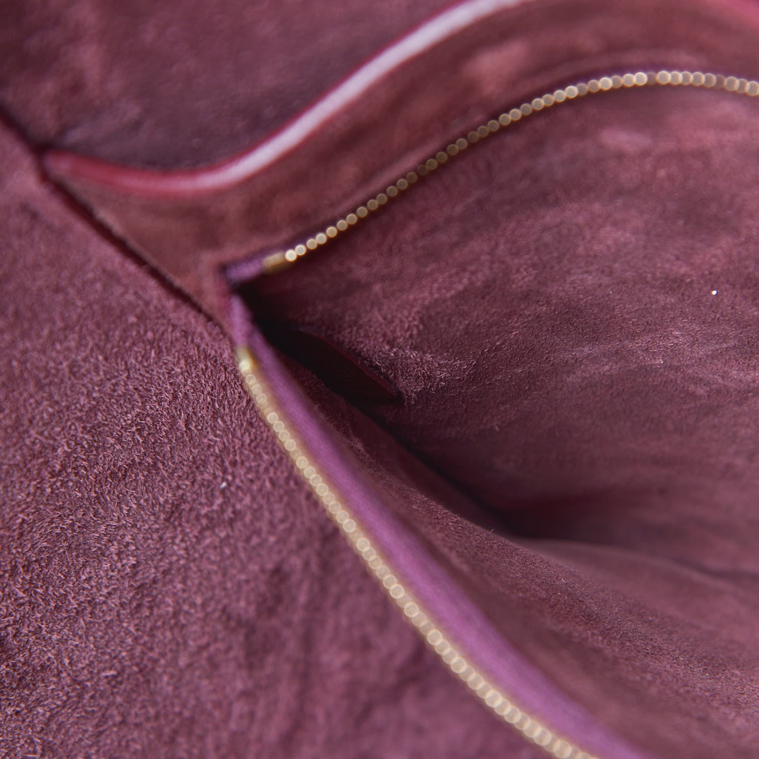 Celine Natural Calfskin Sangle Bucket Bag Burgundy 8 of 22