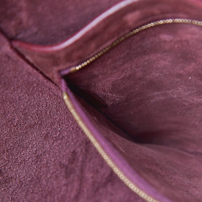 Celine Natural Calfskin Sangle Bucket Bag Burgundy 8 of 22