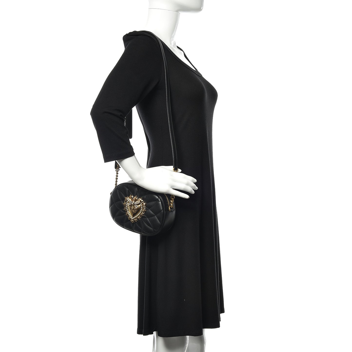 Smooth Calfskin Mini Devotion Camera Bag Black