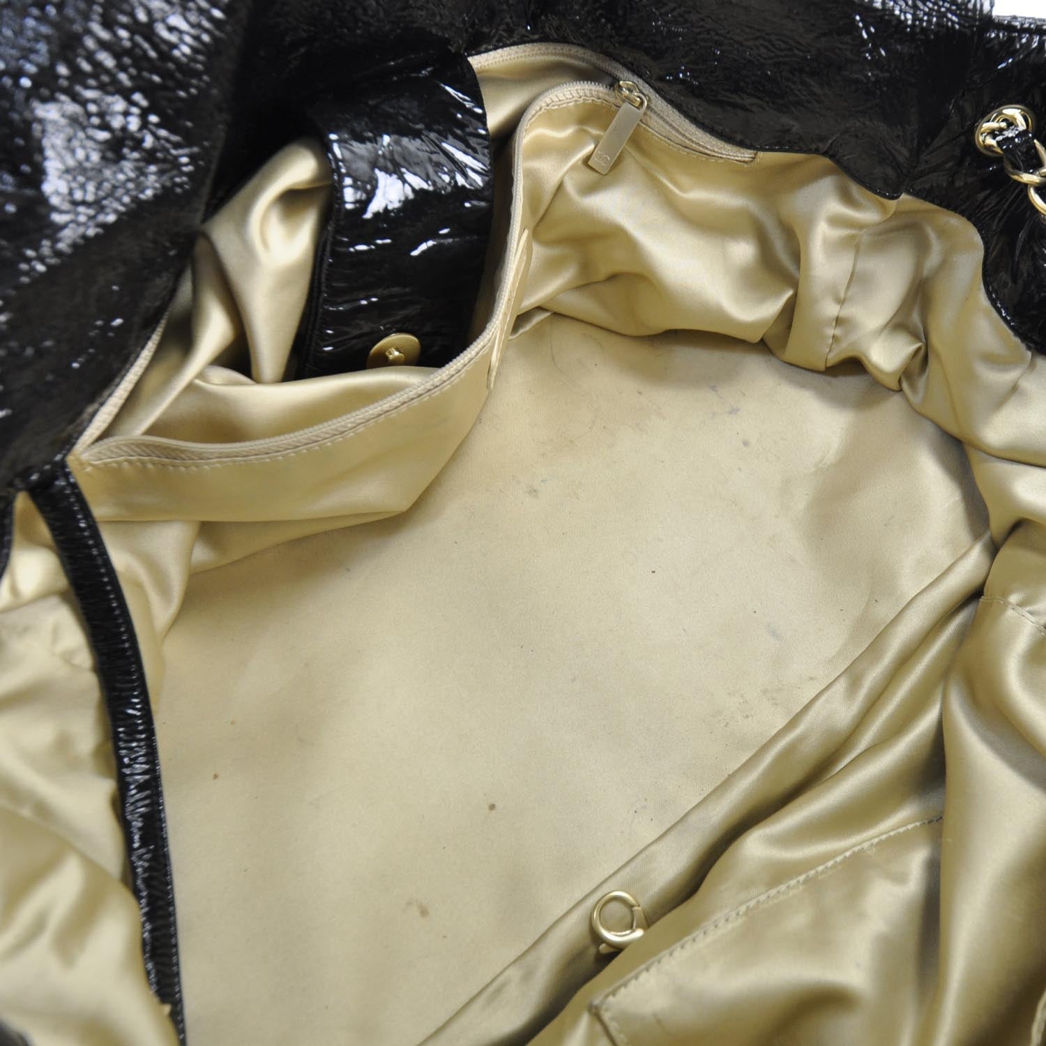 Chanel Vinyl Rock and Chain XL Flap Black 6 of 10