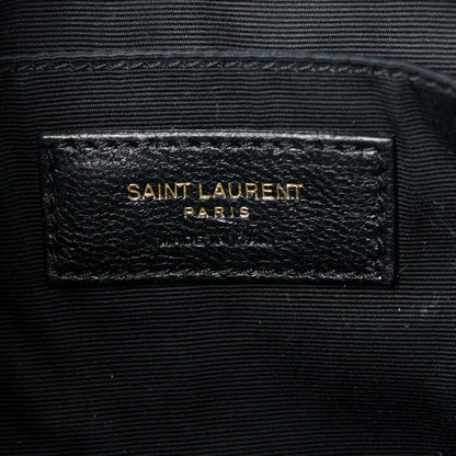 Saint Laurent Calfskin Matelasse Monogram Lou Camera Bag Dark Beige 6 of 10