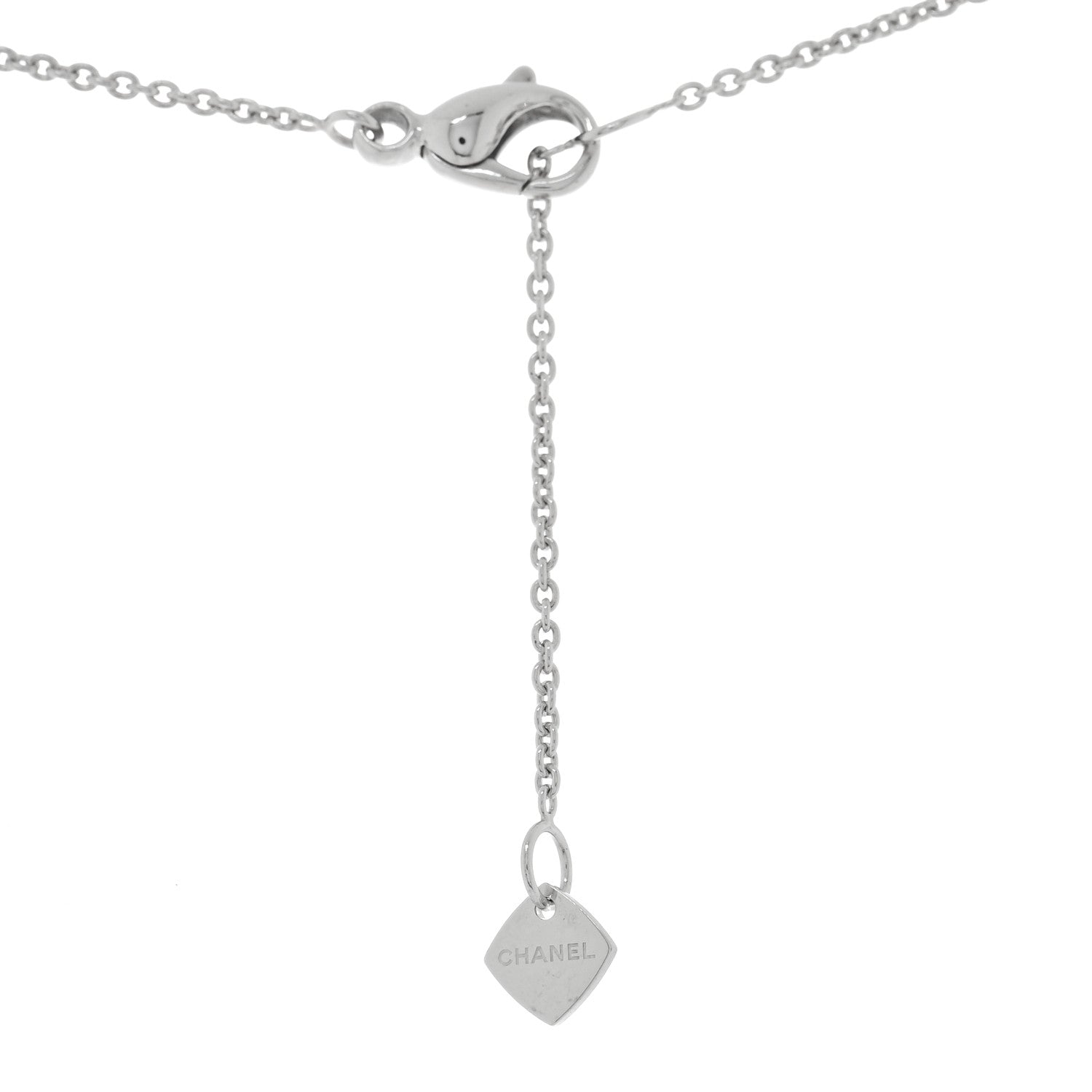 Chanel 18K White Gold Coco Crush Pendant Necklace 4 of 5
