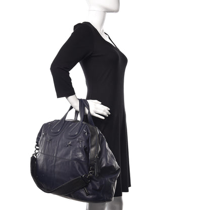 Givenchy Calfskin Star Embossed Studded Large Nightingale Navy 2 of 9
