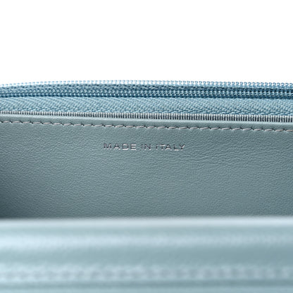 Chanel Caviar Quilted Wallet On Chain WOC Light Blue 7 of 15