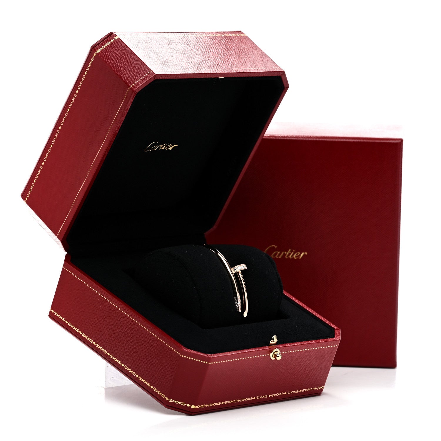 Cartier 18K Pink Gold Diamond Juste Un Clou Bracelet 15 5 of 5