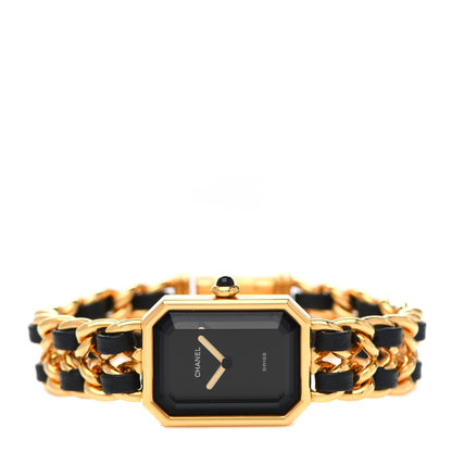 Chanel Stainless Steel Lambskin 20mm Chain Premiere Quartz Watch Gold M 2 of 4