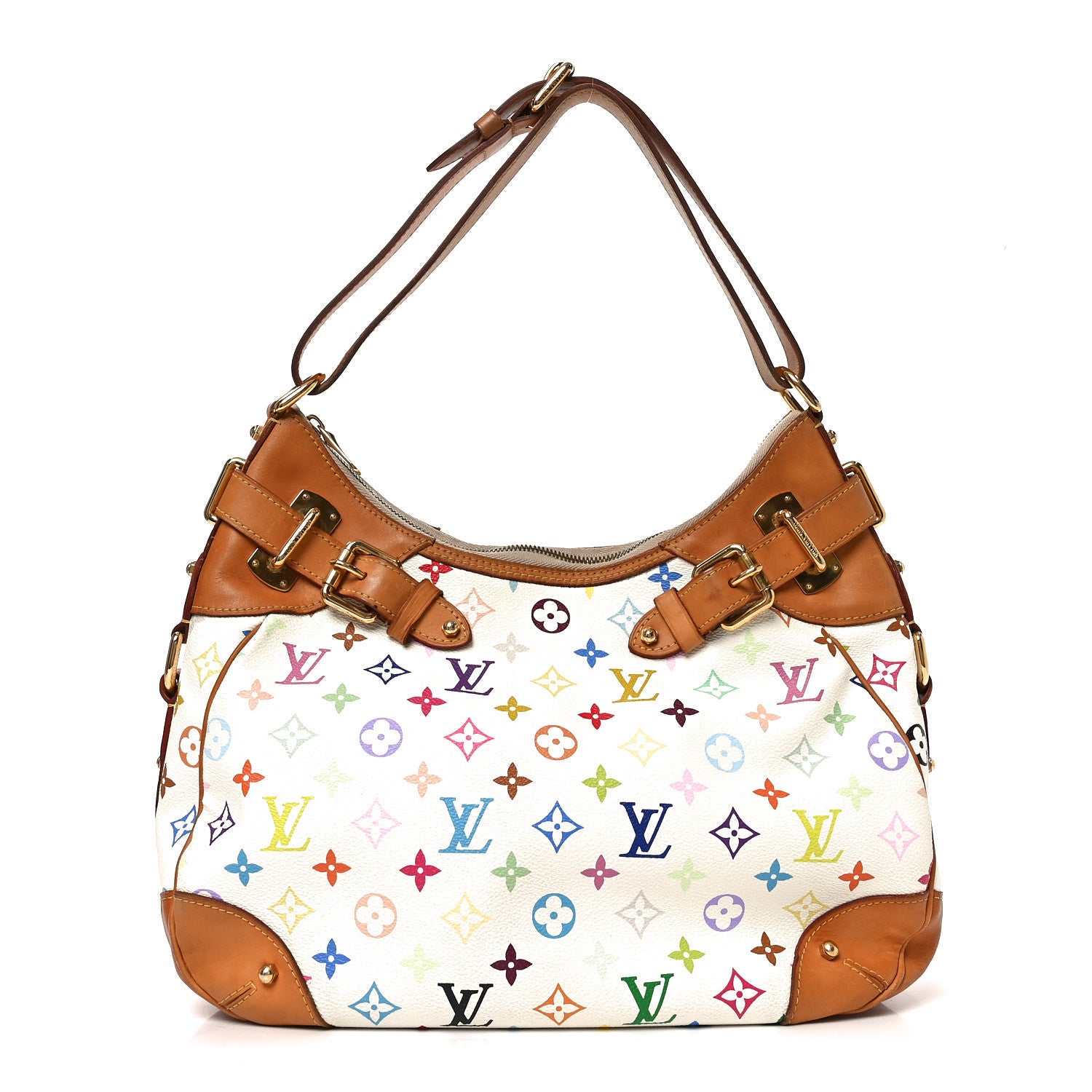 Louis Vuitton Monogram Multicolor Greta White 1 of 8