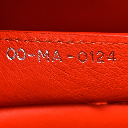 Christian Dior Ostrich Large Lady Dior Orange 7 of 11