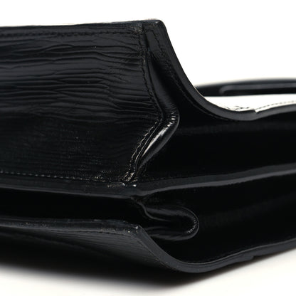 Versace Legno Calfskin Palazzo Top Handle Briefcase Black 10 of 13