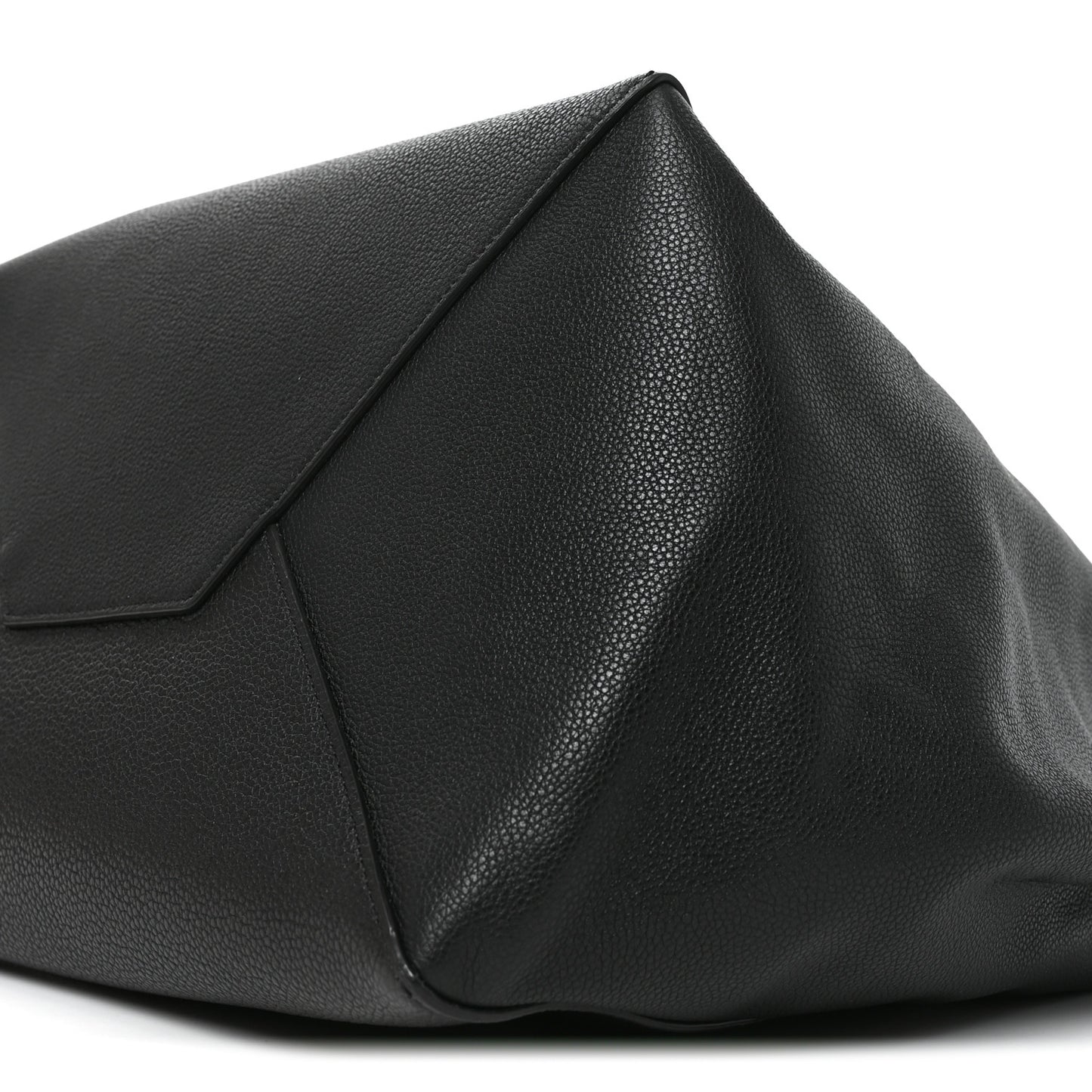 Soft Grained Calfskin Medium Belt Cabas Phantom Black