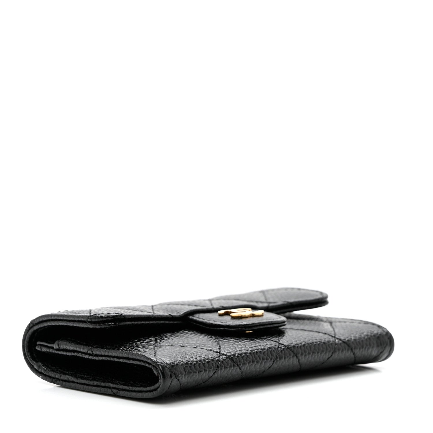 Chanel Caviar Quilted Flap Card Holder Black 4 of 9