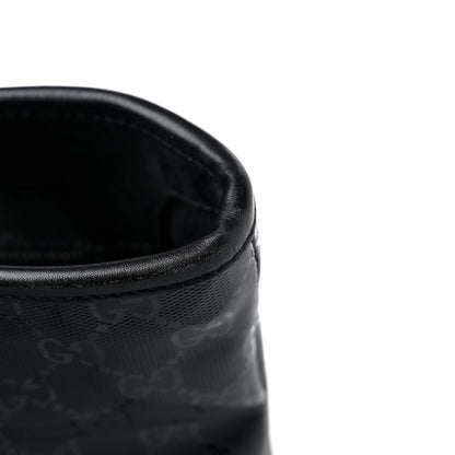 Gucci Imprime Monogram Medium Zippered Shopping Tote Black 12 of 12