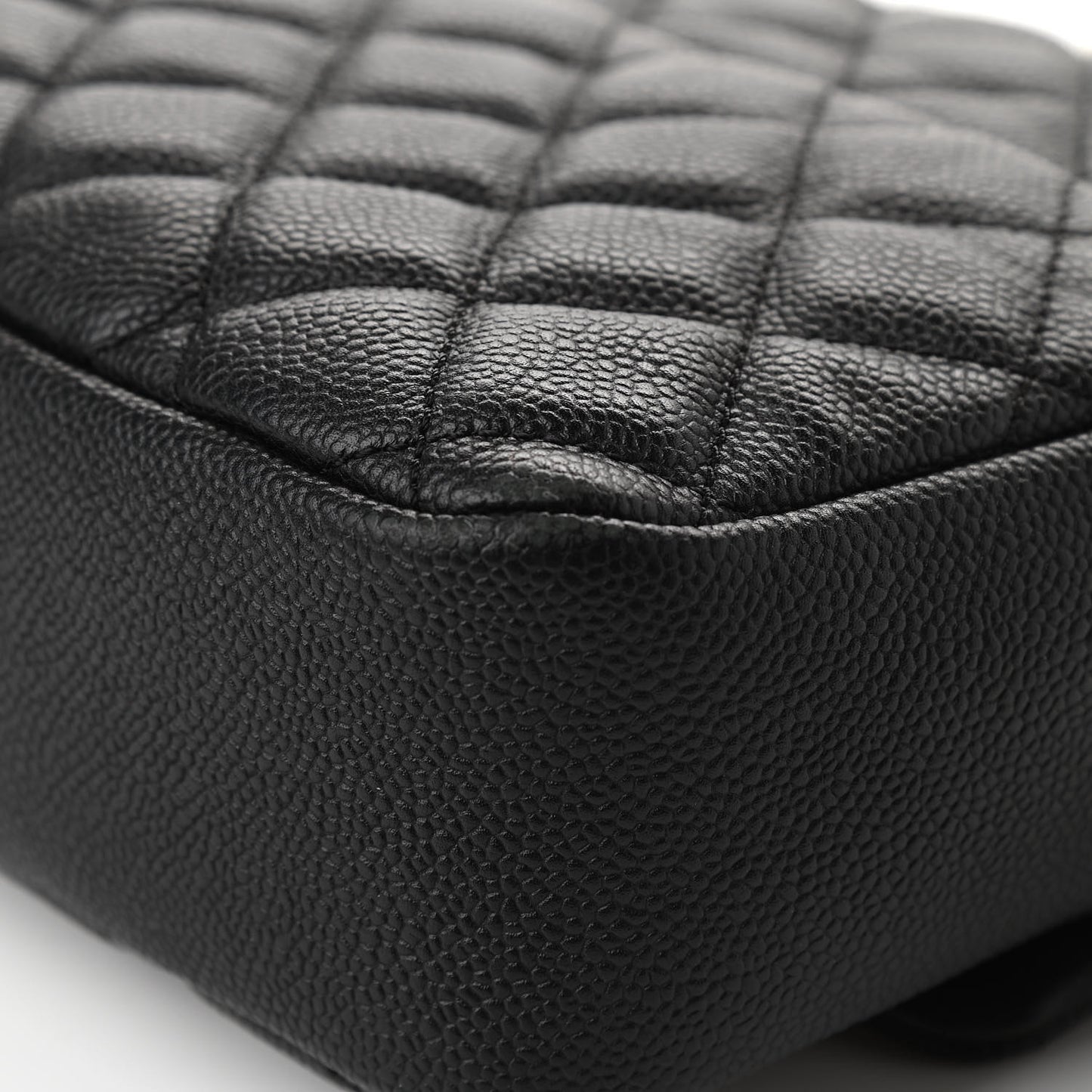 Caviar Quilted Jumbo Easy Flap Black