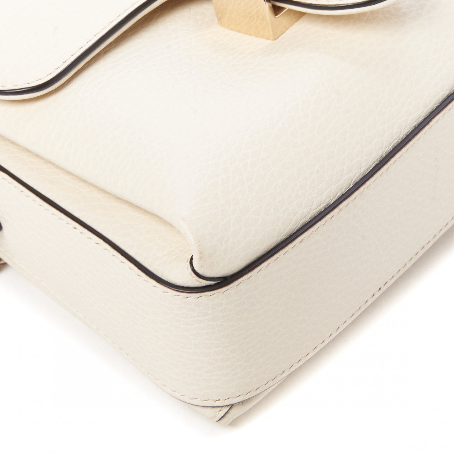 Gucci Dollar Calfskin Interlocking G Crossbody Bag Mystic White 6 of 9