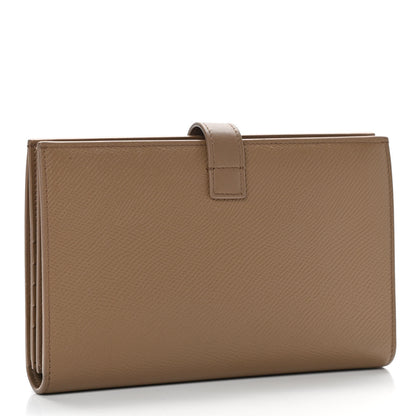 Celine Grained Calfskin Large Multifunction Strap Wallet Taupe 3 of 9