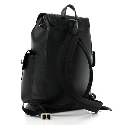Louis Vuitton X SUPREME Epi Christopher Backpack PM Black 3 of 14