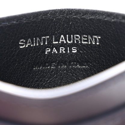 Saint Laurent Calfskin Monogram Credit Card Case Dark Notte 6 of 8