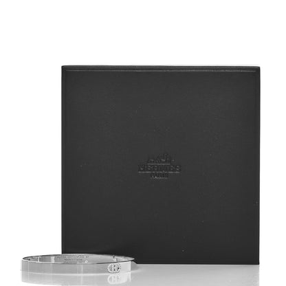 Hermes 18K White Gold Diamond PM H D'Ancre Bracelet ST 5 of 5