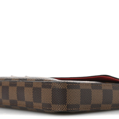 Louis Vuitton Damier Ebene Pochette Felicie Chain Wallet 10 of 10