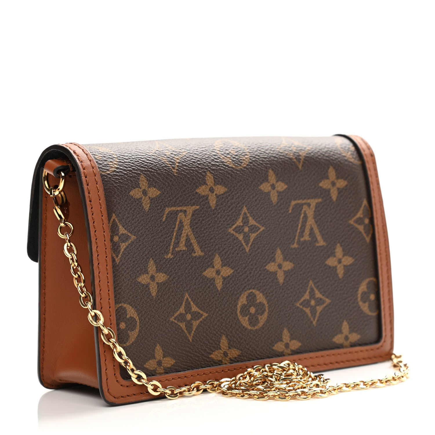 Louis Vuitton Reverse Monogram Dauphine Chain Wallet 4 of 11