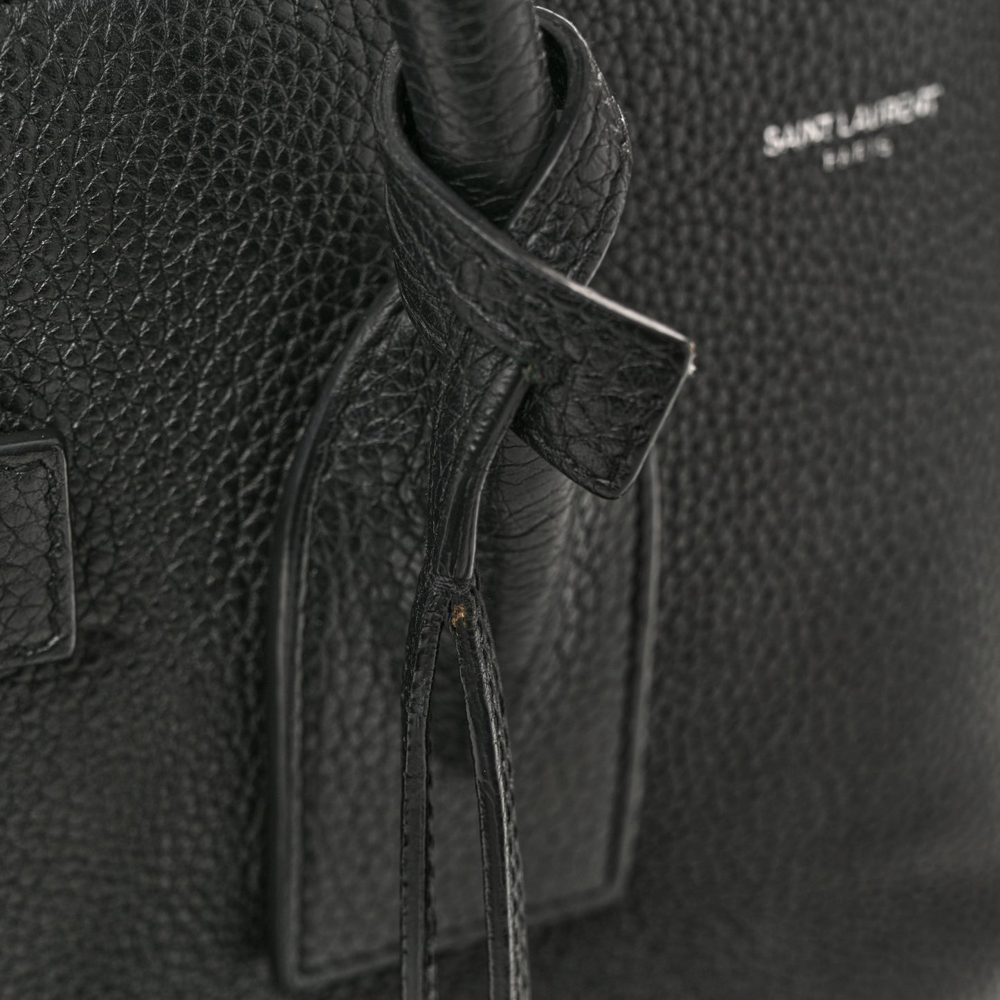 Grained Calfskin Small Supple Sac De Jour Black