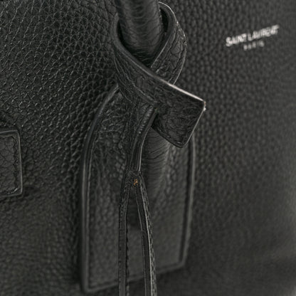 Saint Laurent Grained Calfskin Small Supple Sac De Jour Black 13 of 14
