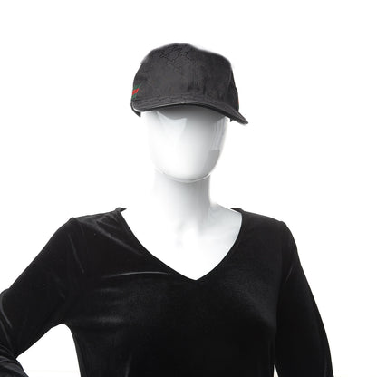 Gucci Monogram Web Baseball Hat XL Black 2 of 6