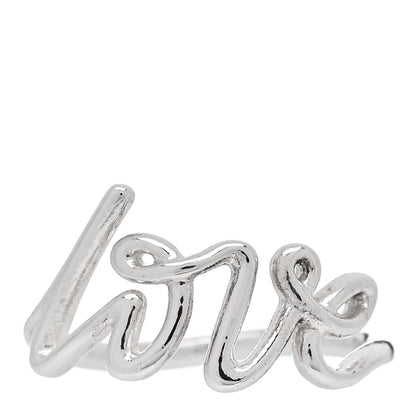 Tiffany Sterling Silver Paloma Picasso Graffiti Love Ring 52 6 1 of 5