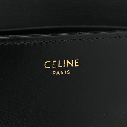 Celine Shiny Calfskin Triomphe Chain Shoulder Bag Black 6 of 12
