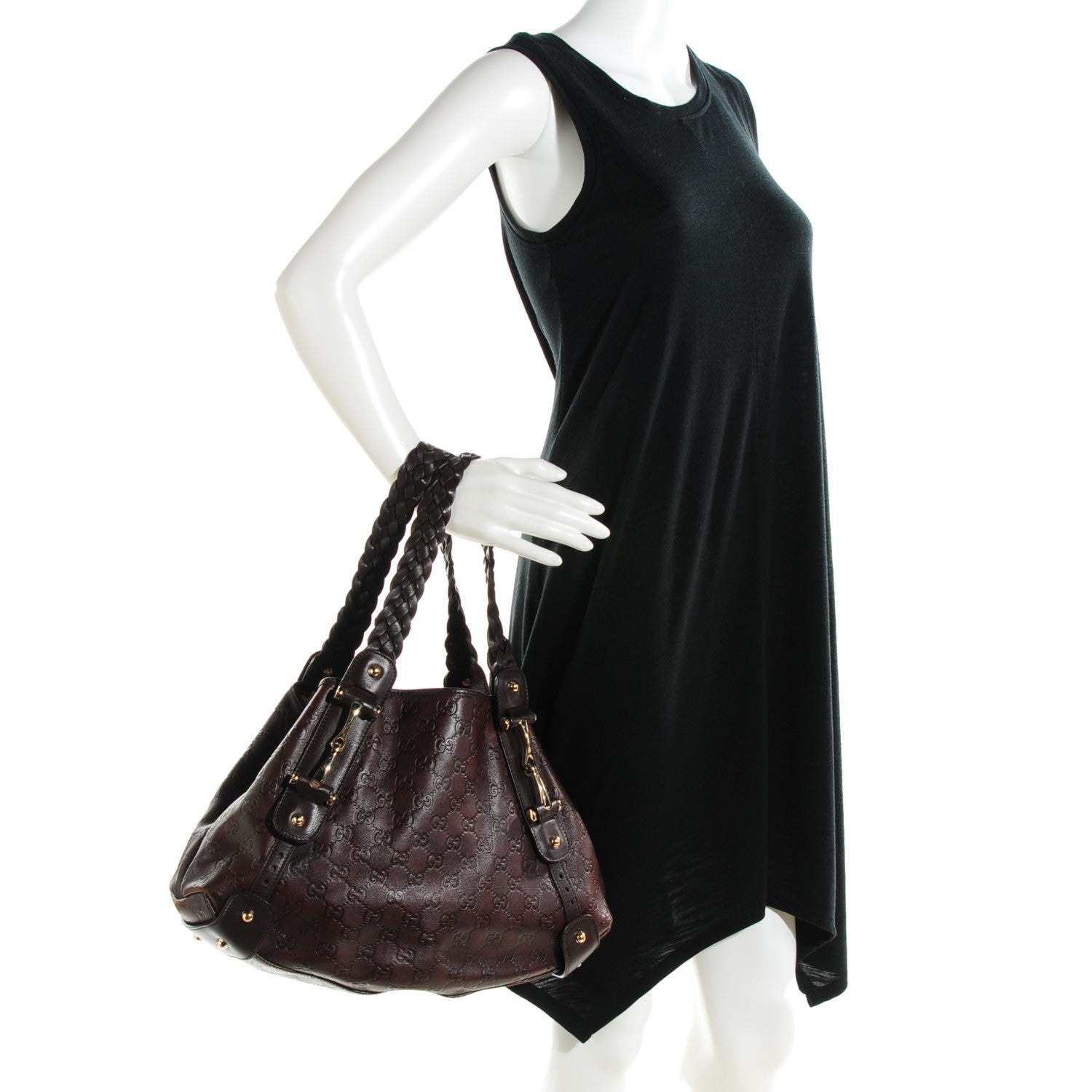 Gucci Guccissima Small Pelham Shoulder Bag Chocolate 3 of 14