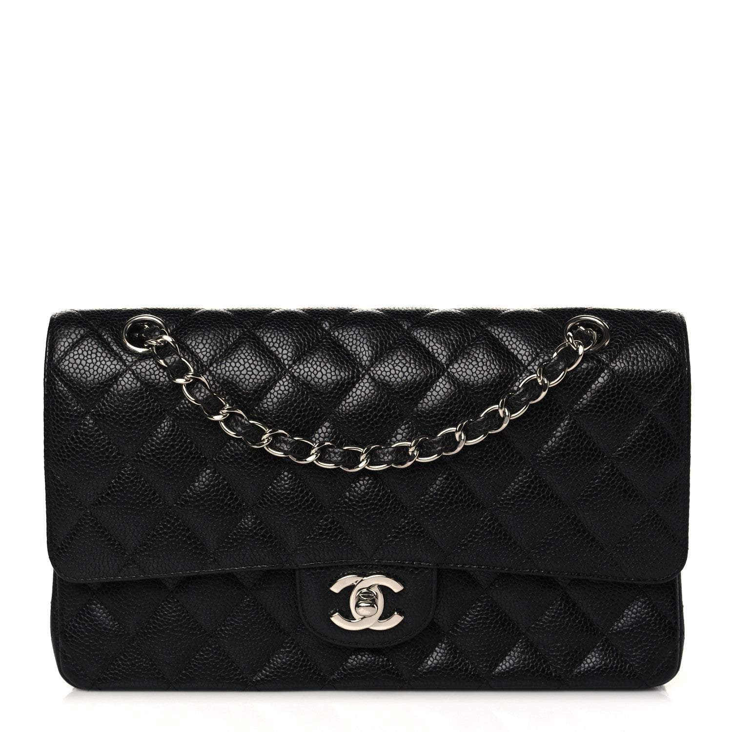 Chanel Caviar Quilted Medium Double Flap Black 1 of 9