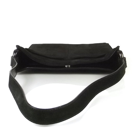 Suede Shoulder Bag Black