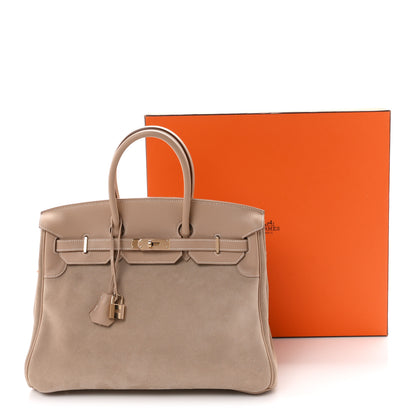 Hermes Veau Doblis Swift Grizzly Birkin 35 Argile 14 of 14