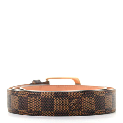 Louis Vuitton Damier Ebene 30mm Ellipse Belt 85 34 2 of 7