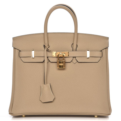 Hermes Togo Birkin 25 Trench 1 of 34