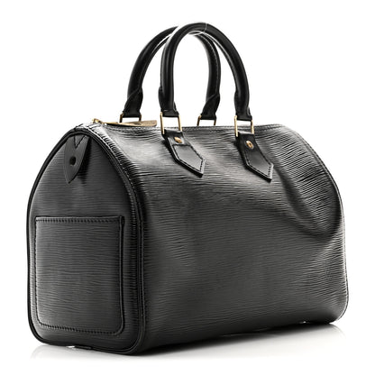 Louis Vuitton Epi Speedy 25 Black 3 of 9