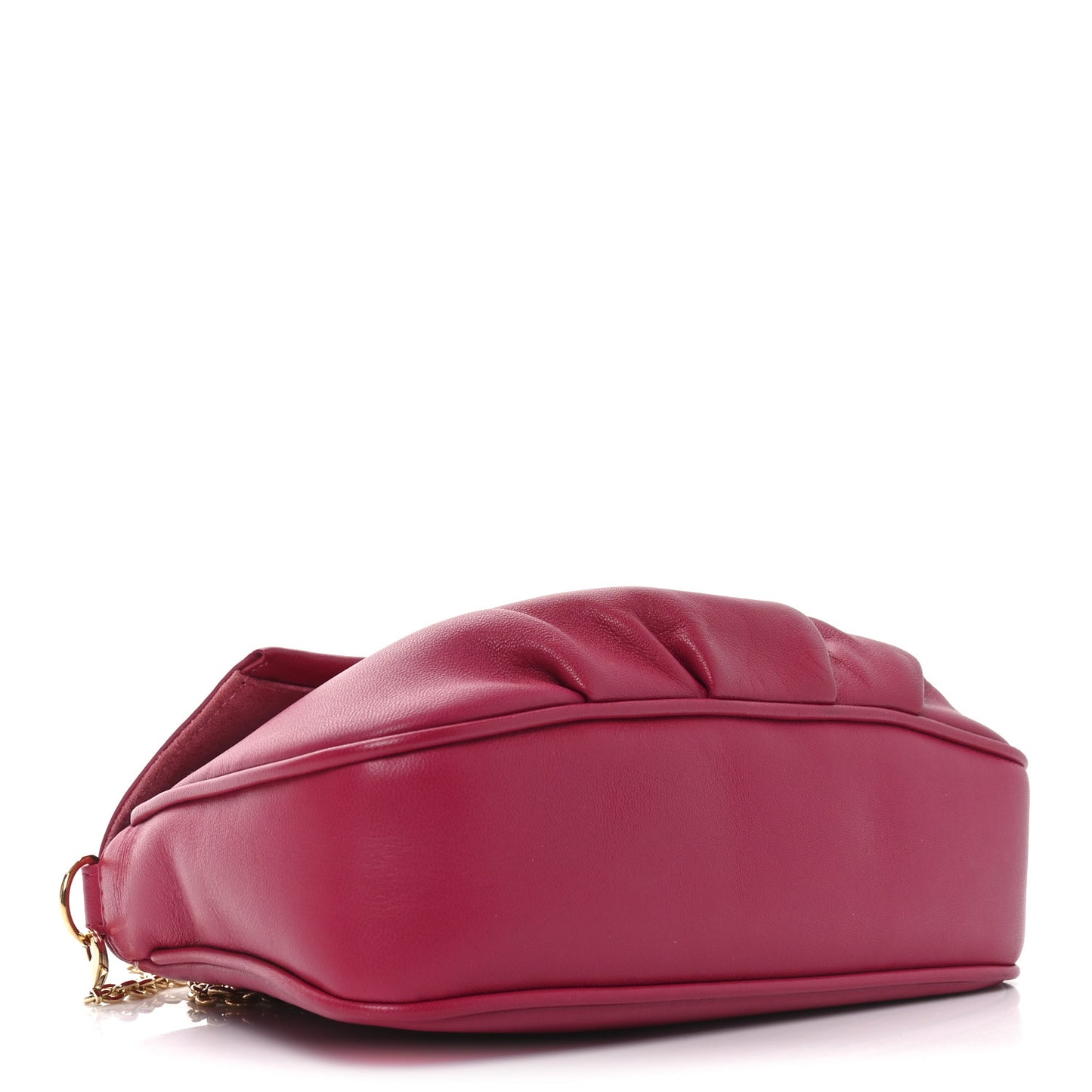 Vitello Flamingo Fendista Pouchette Crossbody Fuxia