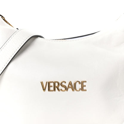 Versace Nappa Logo Tag Hobo White 7 of 9