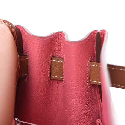 Hermes Evercolor Verso Kelly Retourne 32 Gold Rose Azalee 18 of 41