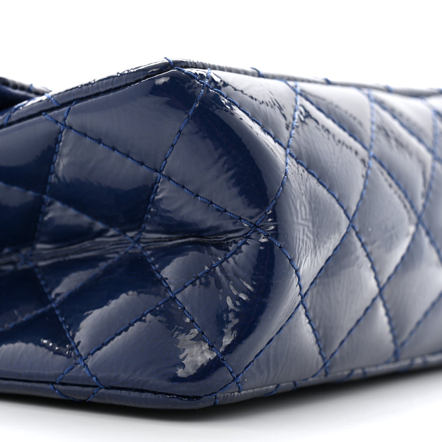 Patent Quilted 2.55 Reissue 226 Flap Navy