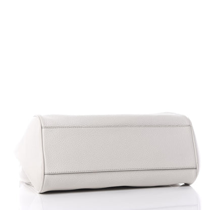 Dolce & Gabbana Calfskin Large Miss Sicily Satchel White 3 of 9