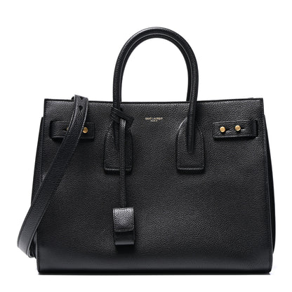 Saint Laurent Grained Calfskin Small Supple Sac De Jour Black 1 of 10