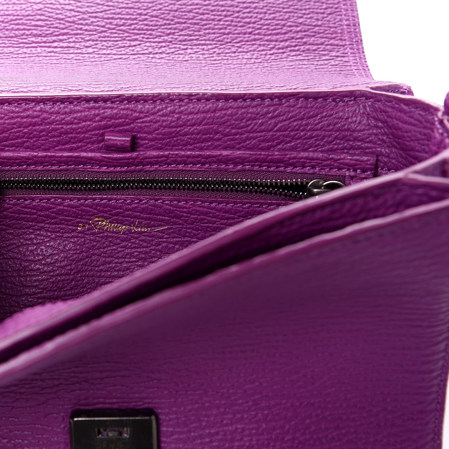 3.1 Phillip Lim 3.1 Textured Calfskin Mini Pashli Messenger Orchid 6 of 10