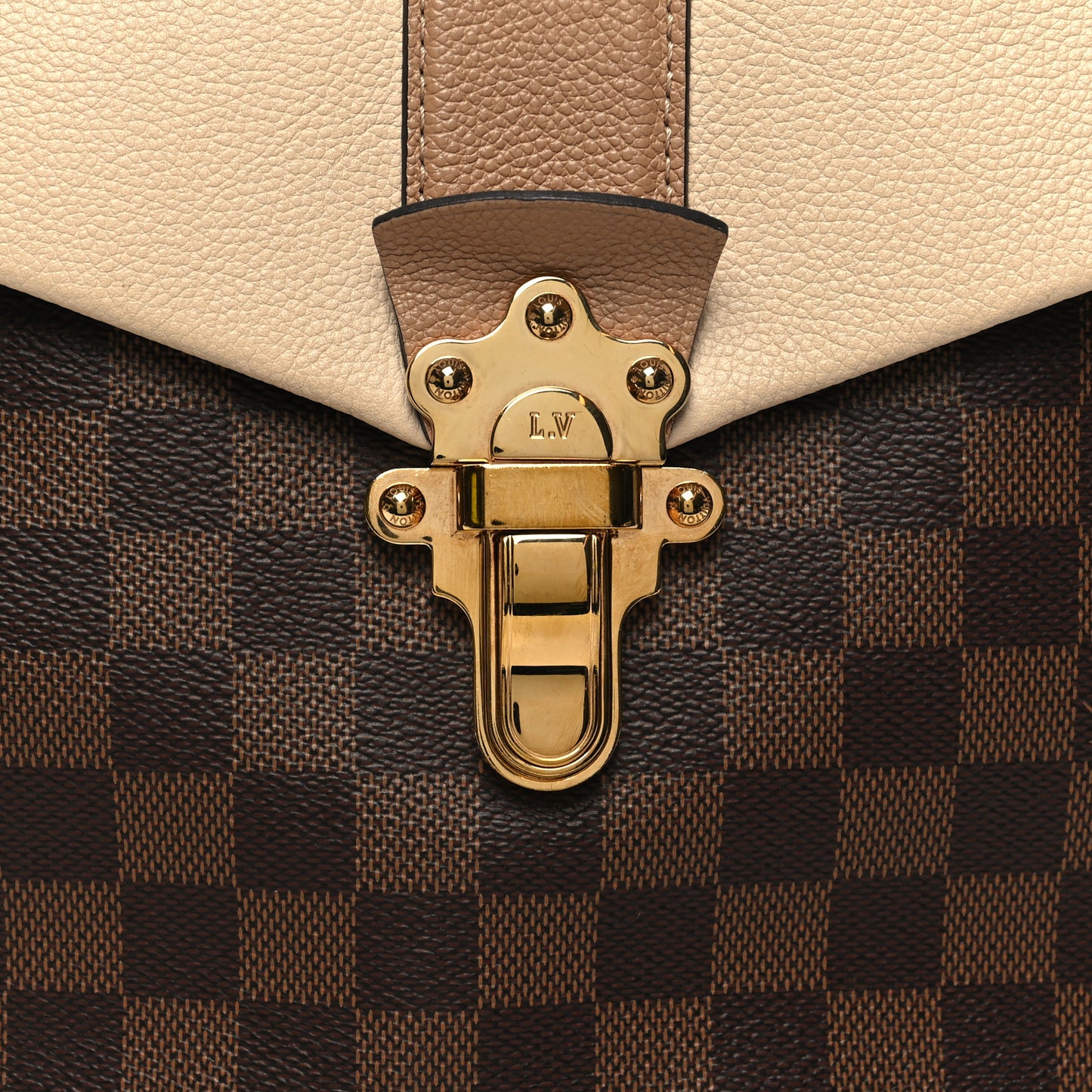 Damier Ebene Clapton Backpack Creme