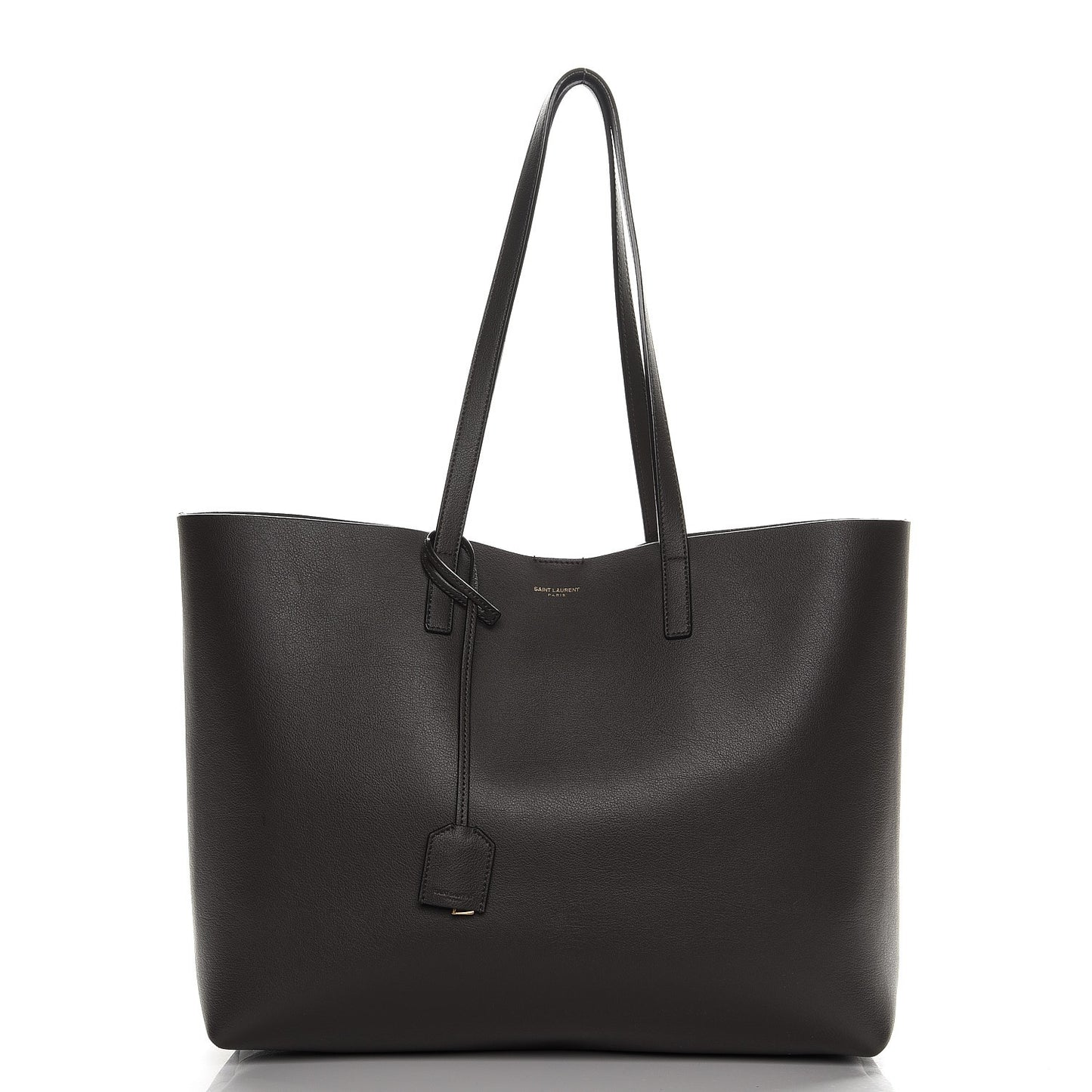 Calfskin Large Shopping Tote Dark Anthracite