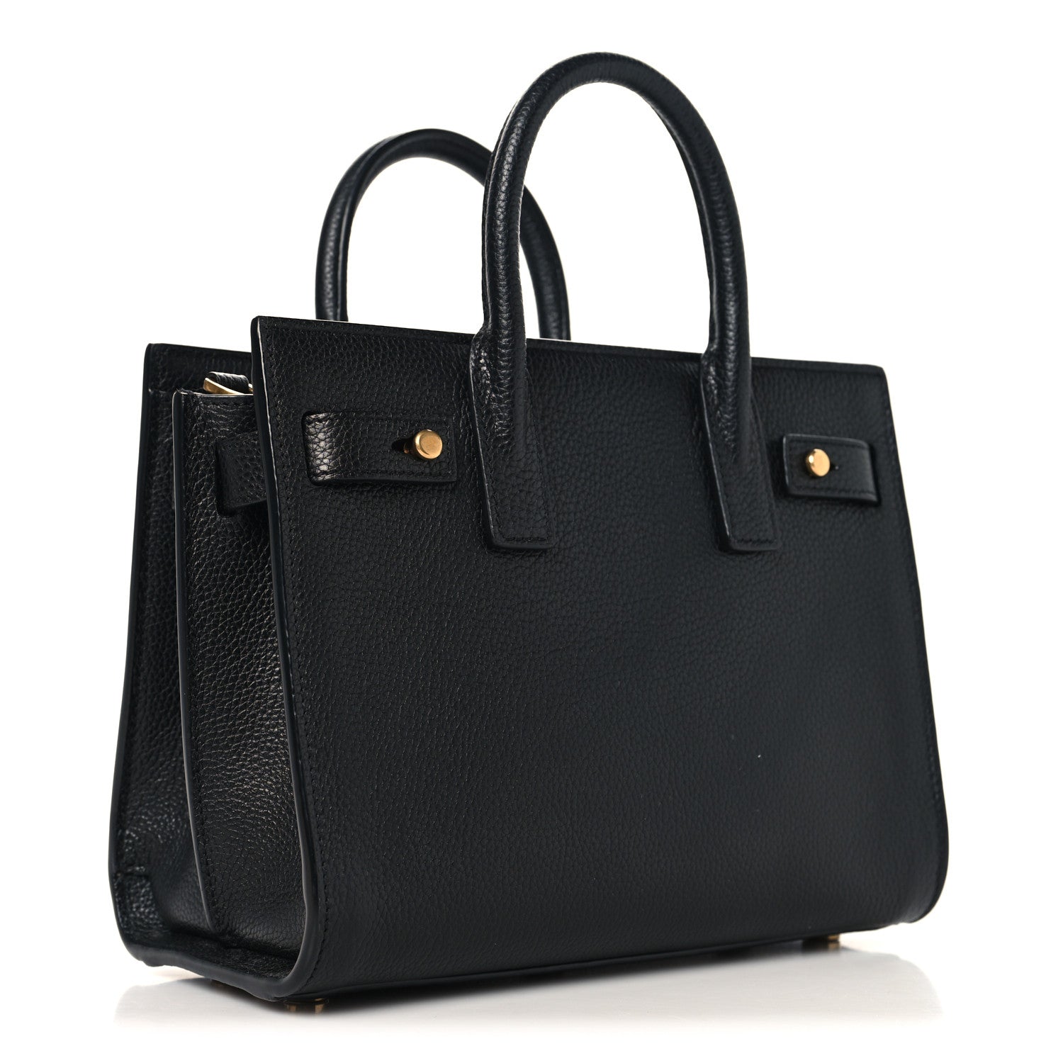 Saint Laurent Grained Calfskin Nano Supple Sac De Jour Black 3 of 11