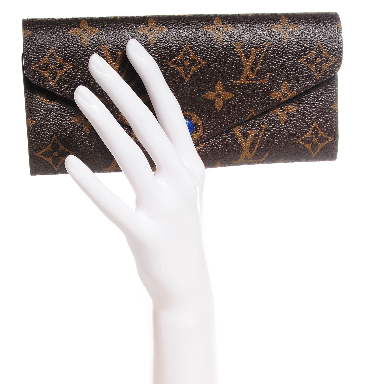 Louis Vuitton Monogram Josephine Wallet Blue 2 of 8